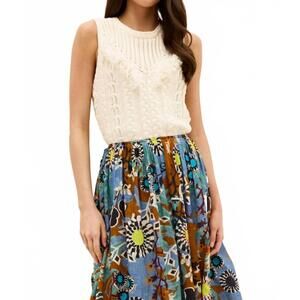 NEW MARIE OLIVER wesley top in ivory